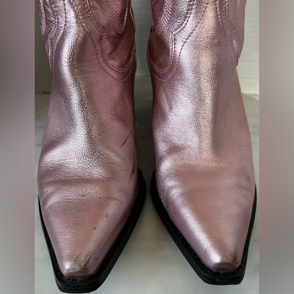 Jeffrey Campbell Dagget Pink Western Boots - Picture 4 of 12